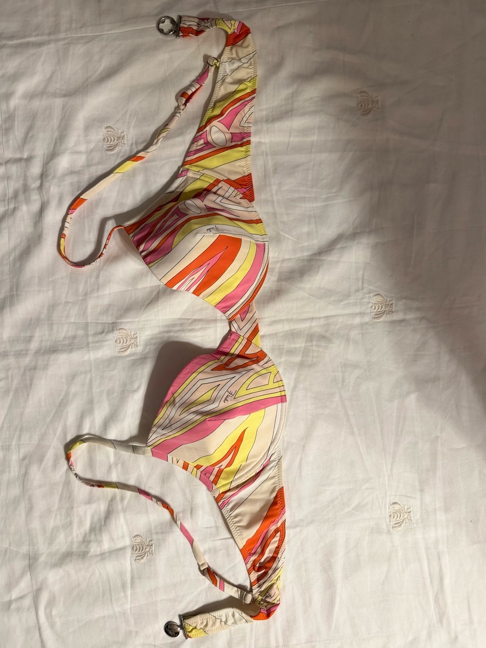 Authentic EMILIO PUCCI vintage 2000S geometric pattern two-piece bikini size 48 - Picture 3 of 13